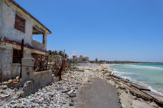 Old house on the beach