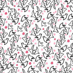 Happy Valentines Day seamless pattern. Vector illustration.