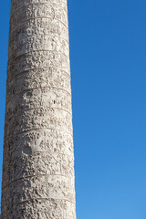 The Column of Trajan is a commemorative monument erected in Rome by order of the Emperor Trajan. It was built in 113 AD.