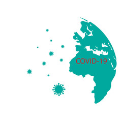 world map of coronavirus 2019.Vector illustration.covid-19 super spreader