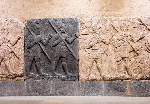 Gaziantep, Turkey - November 16, 2018 : Gaziantep Archaeology Museum interior view in Gaziantep City of Turkey.