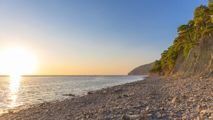 mountain landscape in the Caucasus mountains on the black sea