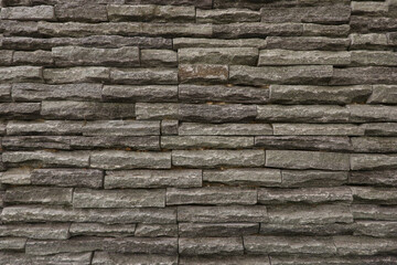 テクスチャー　灰色の石積みの壁　texture of old stone wall