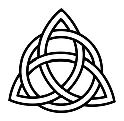 Trinity knot historic symbol
