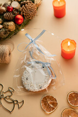 Christmas cookies, holidays celebration, warm bakery background, gingerbread 