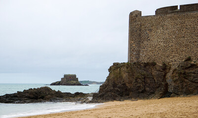 Saint Malo Bretagne - France - Remparts et fort Vauban