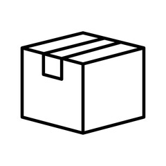 box carton packing postal service line style