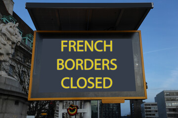 Naklejka premium French Borders Closed Yellow