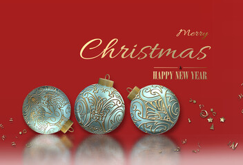 New Year holiday card