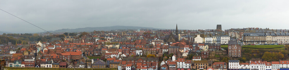 Fototapeta na wymiar English town panorama