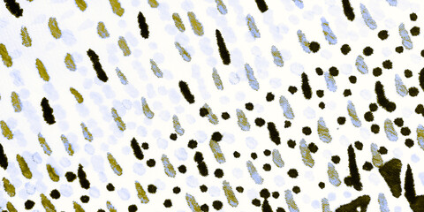 Black Ethnic Background. Blue Trendy Image. Hakki