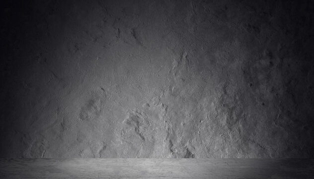 Grunge cracked concrete wall © AlenKadr