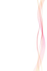 美しいウォーターカラーのライン素材