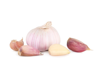 Garlic isolated on white background