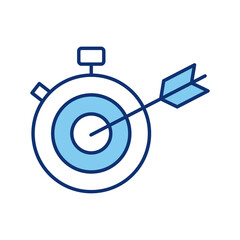chronometer target arrow line style icon