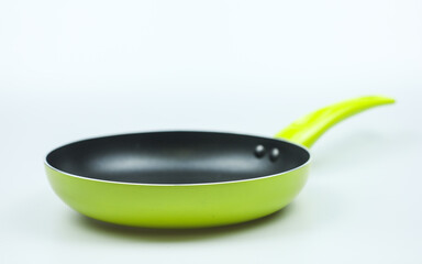 Flying pan isolated on white background