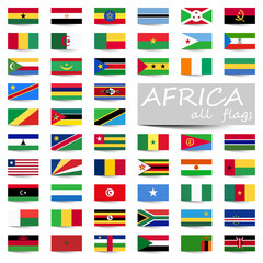 all country flags of Africa