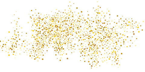 Golden casual confetti background.