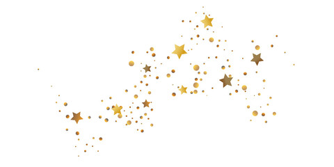 Golden casual confetti background.