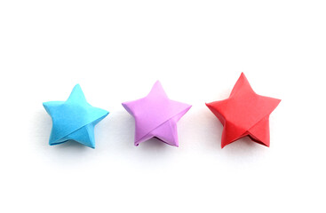 Origami lucky stars