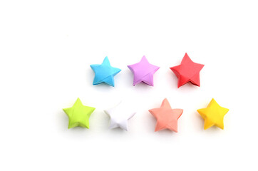 Origami lucky stars decoration