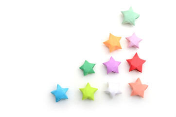 Origami lucky stars decoration