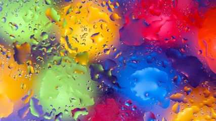 abstract background texture in the form of blurry color round spots