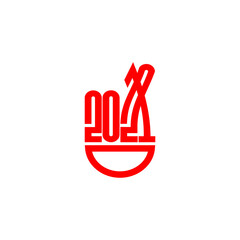 2021 Logo Wish Luck Cross Fingers Gesture Desire Positive Thinking