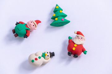 
Christmas toy with colorful backgrounds for wishing and celebrate, Sensitive Focus
