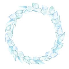 Floral seamless pattern.Eucalyptus branches.Pattern for fabric, paper and other printing and web projects.Watercolor hand drawn illustration.	
