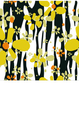 Abstract seamless pattern. Vector background for various surface. Trendy hand drawn textures.