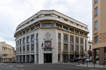 Façade de la mairie de Biarritz, Pyrénées-Atlantiques, France