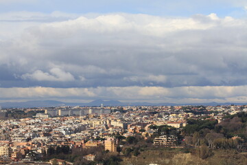 Fototapeta na wymiar aerial view of Rome , Italy