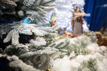 The nativity scene in Lviv