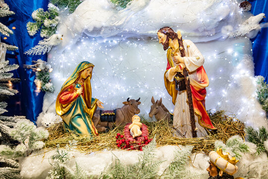 The nativity scene in Lviv