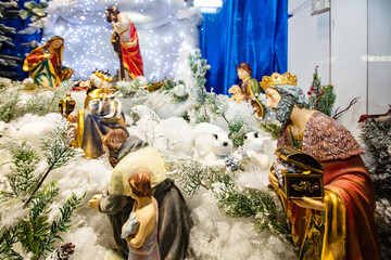 The nativity scene in Lviv