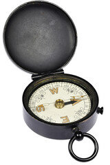 portable compass isolated on white background © Björn Wylezich