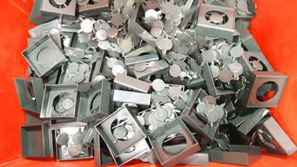 assembly, background, bottle, capsule, chemical, close up, closeup, cosmetic products, cosmetics, department, factory, gloves hand, group, handle, industrial, industry, injection molding, jar, machine