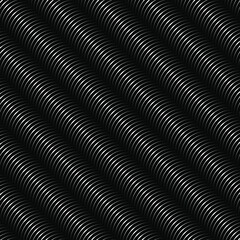 Diagonal white abstract curvy stripes. Optical art. Digital image with psychedelic effect. Vector illustration. Ideal for prints, abstract background, posters, textile pattern, tattoo and web design