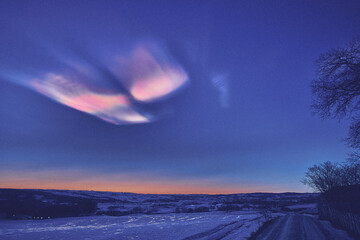 mother-of-pearl clouds
