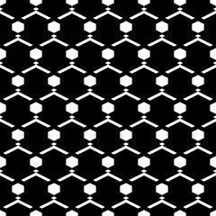 Naklejka premium Seamless pattern. Diamonds, angle brackets, figures background. Rhombuses, chevrons, hexagons ornament. Geometrical backdrop. Geometric wallpaper. Digital paper, textile print, web design. Vector art