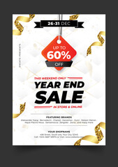 Year-End Promotional Sale Flyer Template