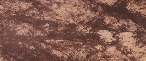 background and texture of old dark yellow-brown leather