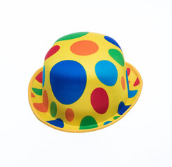 clown hat isolated on white background