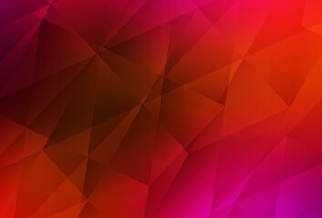 Obraz premium Light Pink, Red vector low poly background.