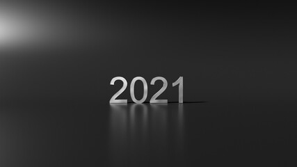 Luxury 2021 Happy New Year elegant design
