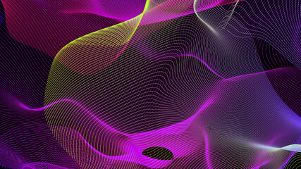 Leaks multicolored light background. Unreal weave of the web.