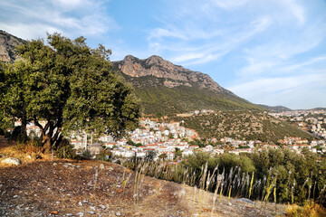 Landscapes along the Lycian Way on the Mediterranean coast in Turkey.