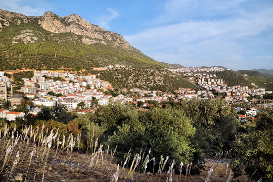Landscapes along the Lycian Way on the Mediterranean coast in Turkey.