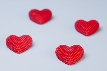 Berry Texture Hearts For Valentine's Day